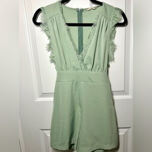 Altard state romper with lace details size small